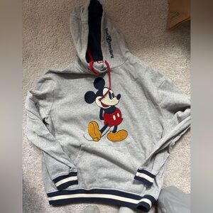 Disney Gray and Red Mickey Mouse Hoodie